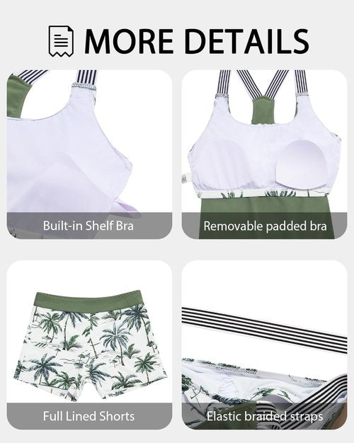 Daci Tankini Swimsuits for Women | 2025 2-Piece Bathing Suit with Tummy Control Shorts