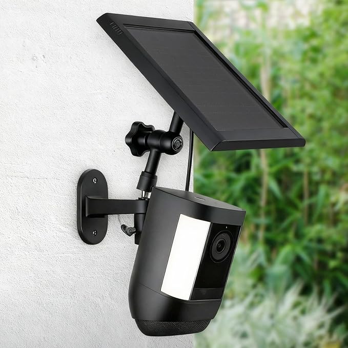 2-in-1 Wall Mount for Ring Solar Panel, Ring Stick Up Cam Battery, Spotlight