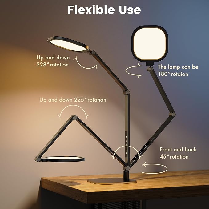 LitONES LED Desk Lamp for Home Office, 15W Desk Light