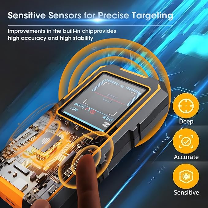 3 in 1 Stud Finder Wall ScannerLaser Distance Meter, Wood AC Wire, Upgraded