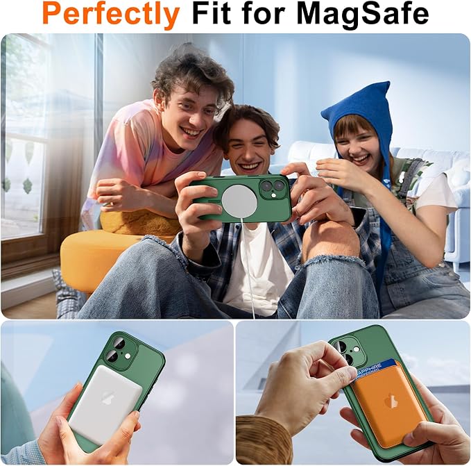 for iPhone 16 Case with Privacy Screen Protector and Camera Protection