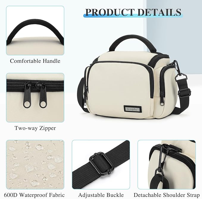 G-raphy Camera Bag Case Compact Lightweight Shoulder Crossbody Sling