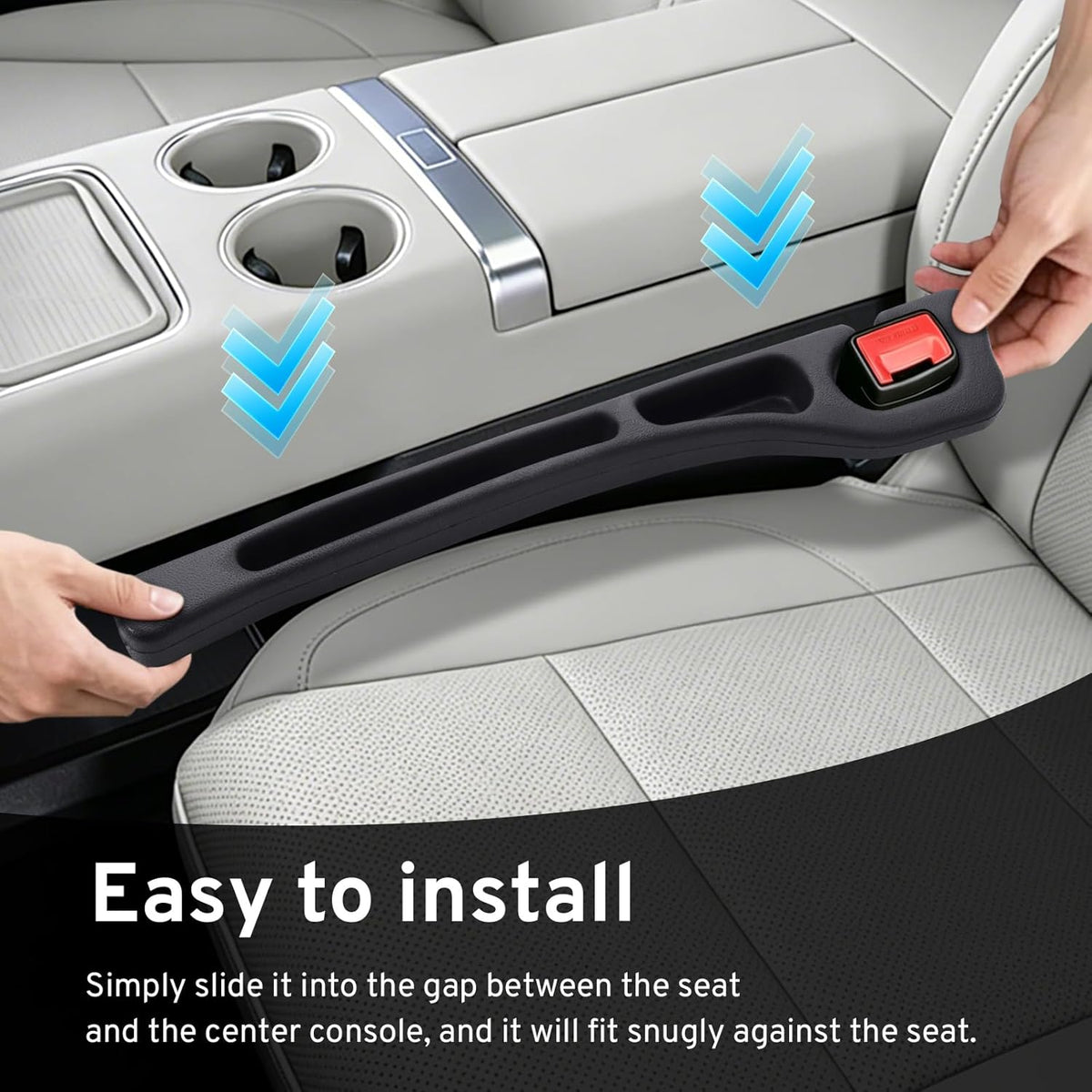 2 Pack Car Seat Gap Filler Organizer for Volvo XC90 XC60 XC40 XC70 S60 S90