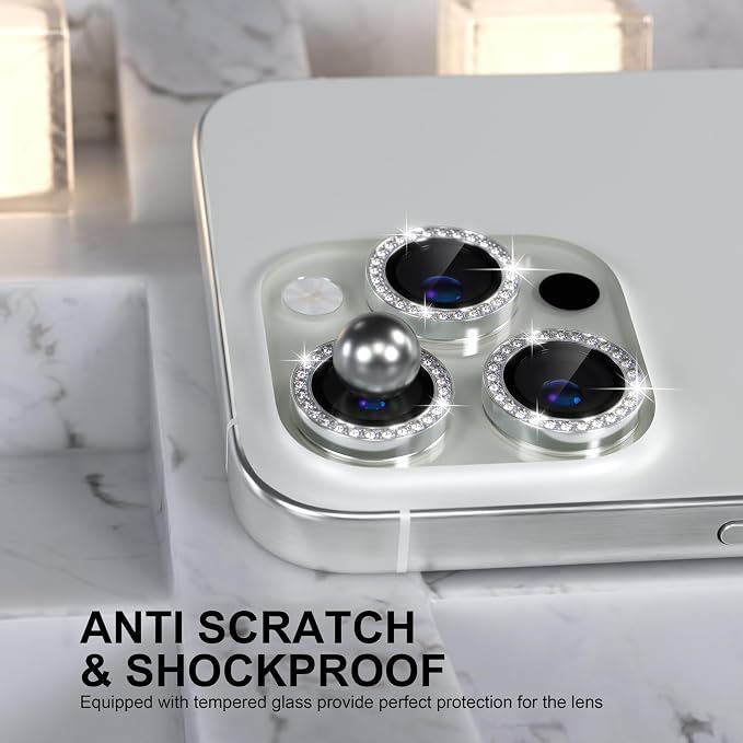 Choiche Compatible for iPhone 16 Pro/iPhone 16 Pro Max Camera Lens Protector