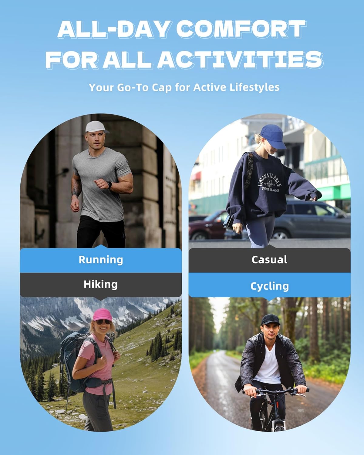Skiennix Performance Hat - Lightweight Breathable Mesh Running Cap for Golf, Cycling & Tennis
