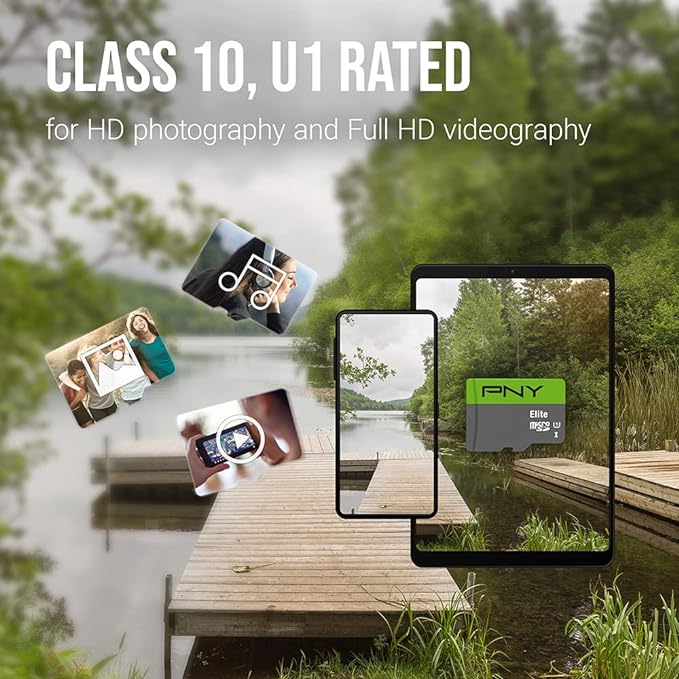 PNY 32GB Elite Class 10 U1 microSDHC Flash Memory Card