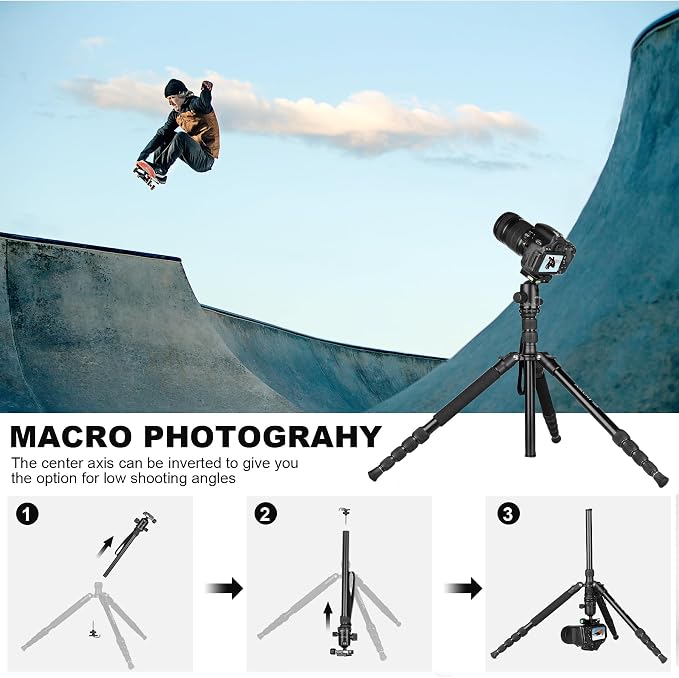 80/85 inches Heavy Duty Tripod for Camera and Phone, DSLR Binoculars Spotting
