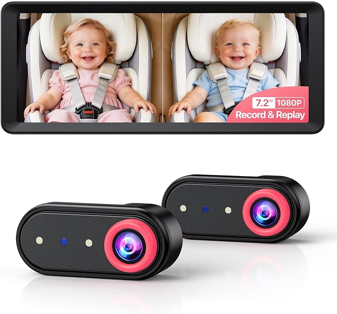 Luckview BM5 MAX 1080P HD Dual Baby Car Camera