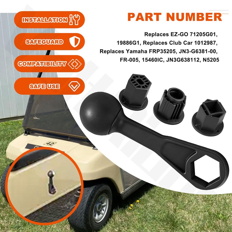 VoltRidge Universal Golf Cart Forward Reverse Handle Shift Lever Compatible with Yamaha EZ-GO Club Car Golf Carts