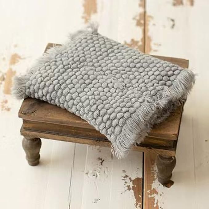 Zeroest Baby Photography Props Basket Braid Wool Wrap Newborn Photo Shoot