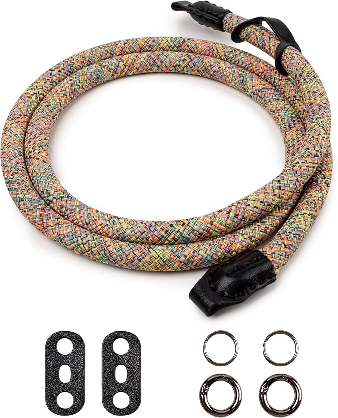 VOVMOEYA Nylon Braided Camera Rope Strap, Camera Neck Shoulder Strap