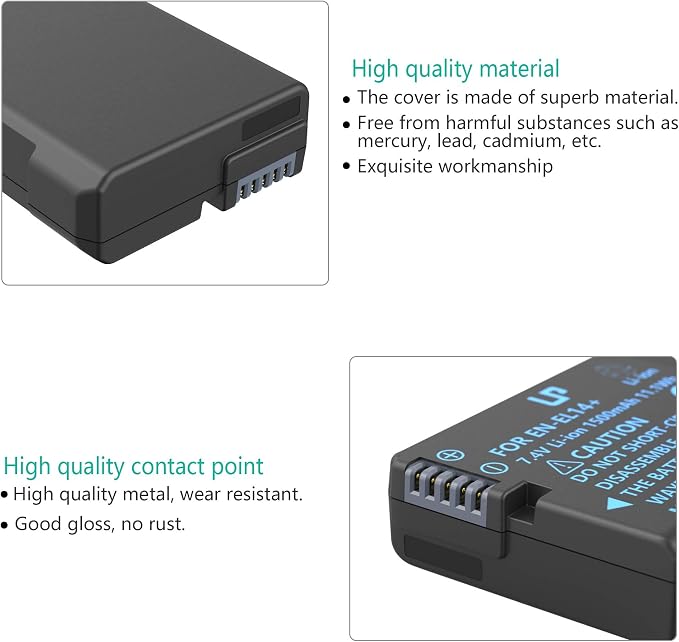 LP EN-EL14 / EN-EL14a Battery 1500mAh