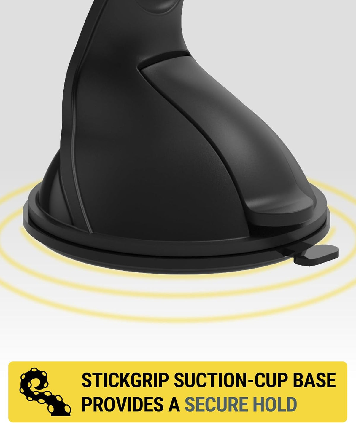 Scosche GHVWD 3-in-1 Universal Suction Cup Phone Mount for Car and Truck Dashboard/Windshield/Vent Mount, 360° Adjustable Phone Stand, Cell Phone Holder Compatible with iPhone and All Android Phones