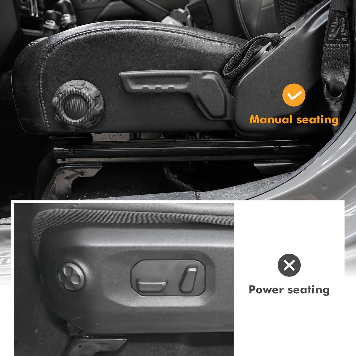MAIKER Metal Front Door Pocket Storage Box Compatible with 2018-2024 Jeep Wrangler JL JLU 4XE & 2020-2024 Gladiator JT, Molle Panels Door Organizer Replaces Sagging Nets, 2PCS