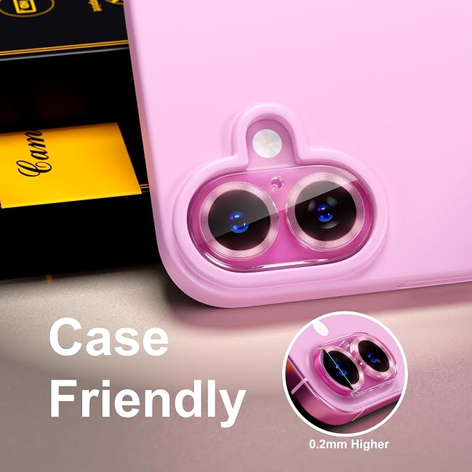 for 6 Pack iPhone 17 / iPhone 16 / iPhone 16 Plus Camera Lens Protector 9H