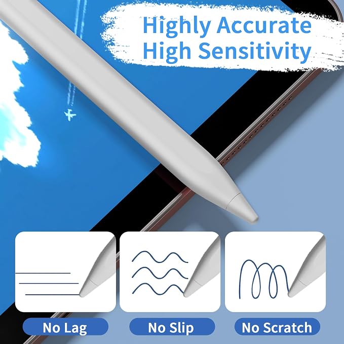 Stylus Pens for Touch Screens, Universal Fine Point iPad Pencil