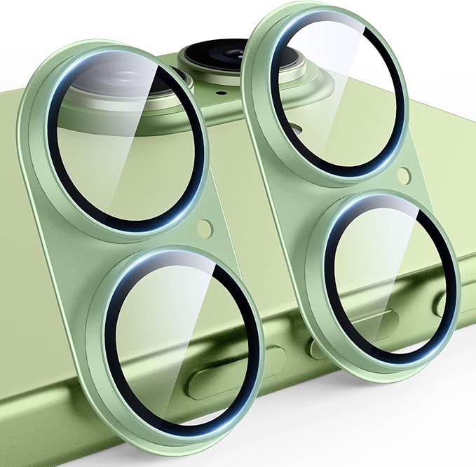 TAURI 2 Pack for iPhone 17 Camera Lens Protector, Full Coverage Military-Grade