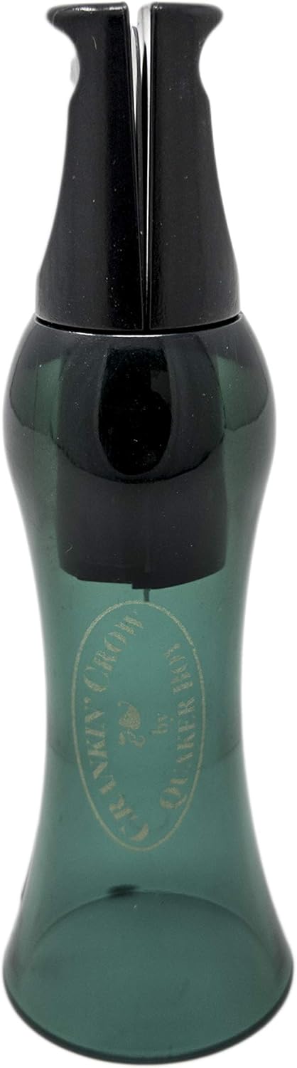 Quaker Boy Crankin' Crow Call - Realistic Sound | Green Color for Effective Hunting