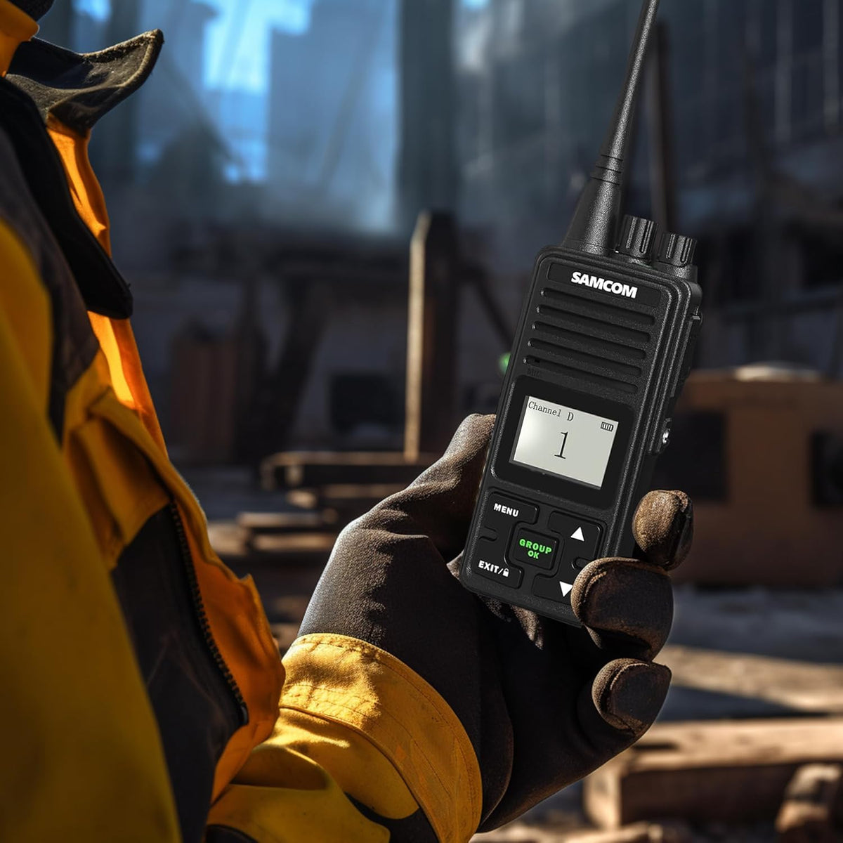 SAMCOM FPCN10A Two-Way Radios - High Power 3000mAh Walkie Talkies for Adults | 6 Pack for Commercial Use