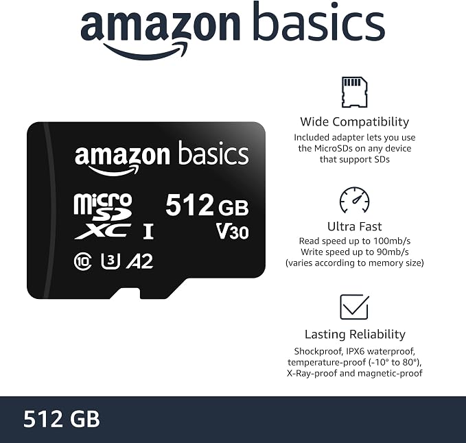 Amazon Basics microSDXC Memory Card