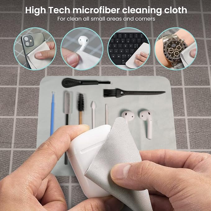 MUIIGOOD Airpods Cleaner Kit 221 Pcs Earbud Cleaning Putty Remove Ear Wax Phone
