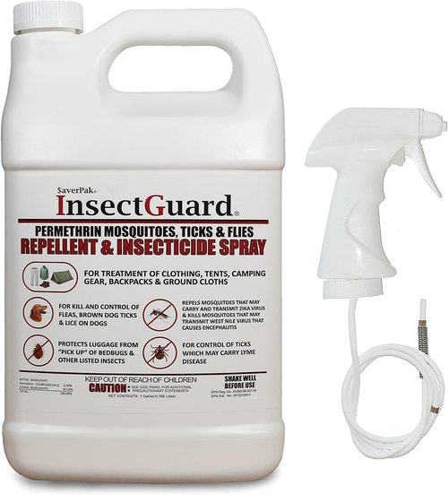 $averPak InsectGuard Mosquito, Tick & Fly Repellent Spray - 128oz Gallon Insecticide Solution