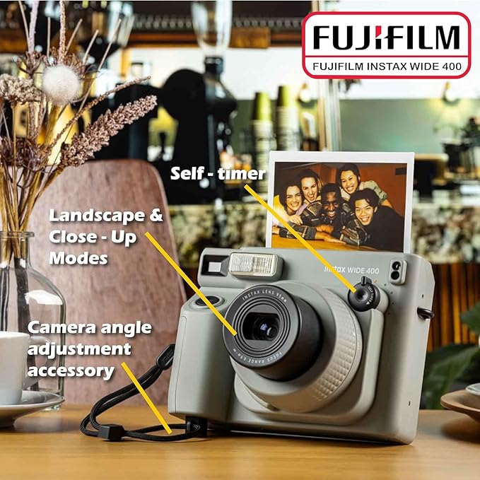 Fujifilm Instax Wide 400 Instant Camera + INSTAX Wide Film + Shutter