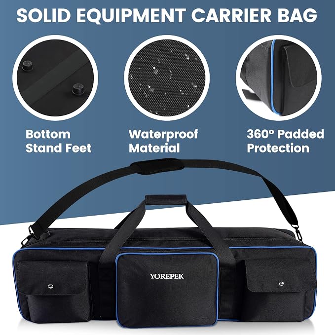 YOREPEK Tripod Carrying Case Bag 40.5", Resistant Light Stand Bag