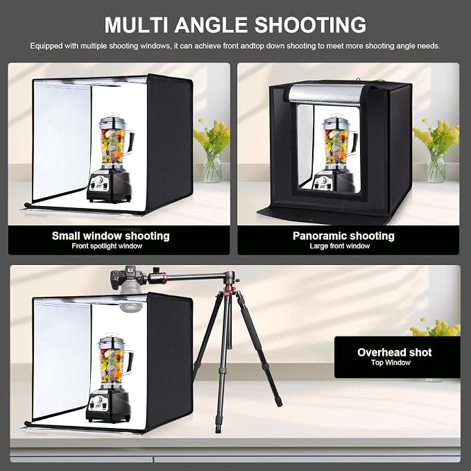 PULUZ Light Box 24x24in, Portable Photo Studio Light Box