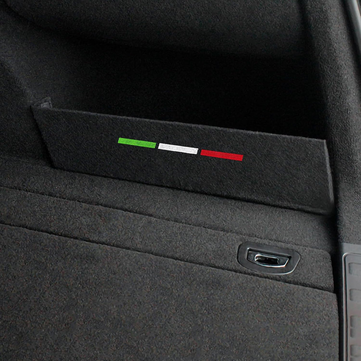 Car Rear Trunk Organizer Side Divider Board Sticker fits for Alfa Romeo Stelvio 2017 2018 2019 2020 2021 2022 2023 2024 2025 2026 Interior Accessories - for Stelvio ONLY