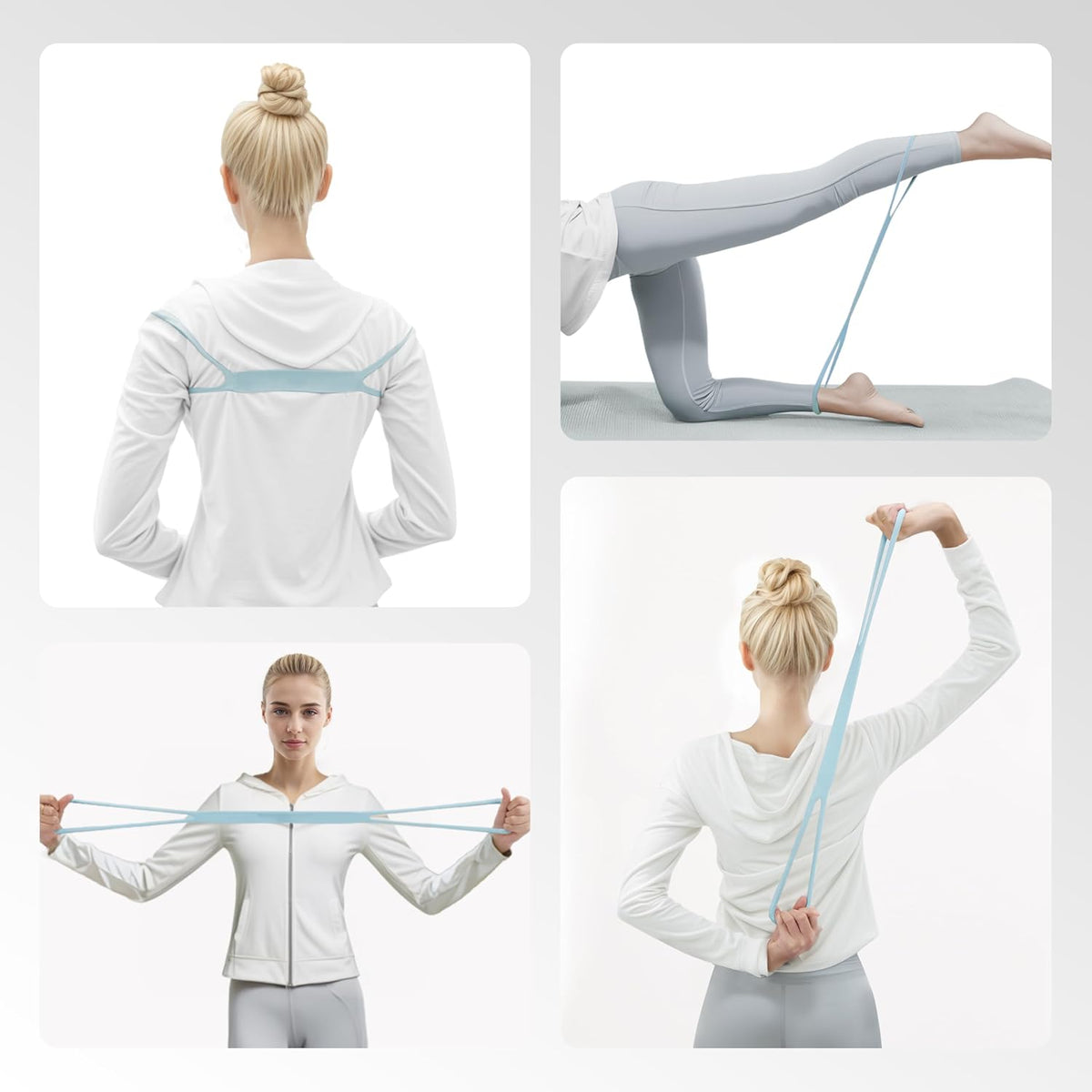 PROIRON Figure 8 Resistance Bands - Versatile 15/25/35 LBS for Yoga & Strength Training | Ideal for Arm, Chest & Shoulder Stretching