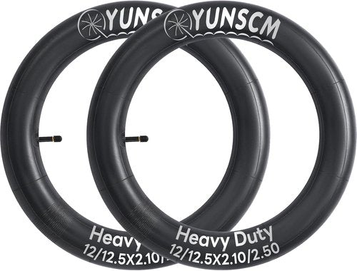 Heavy Duty Bike Tubes by [Brand Name] - 12"/12.5" AV32mm Schrader Valve Inner Tubes | Compatible with 12x2.10/2.50