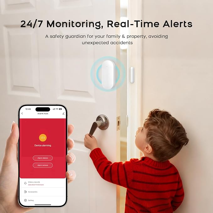 Alarm System for Home Security, SOS Button, Window Alarms, Door/Motion Sensors