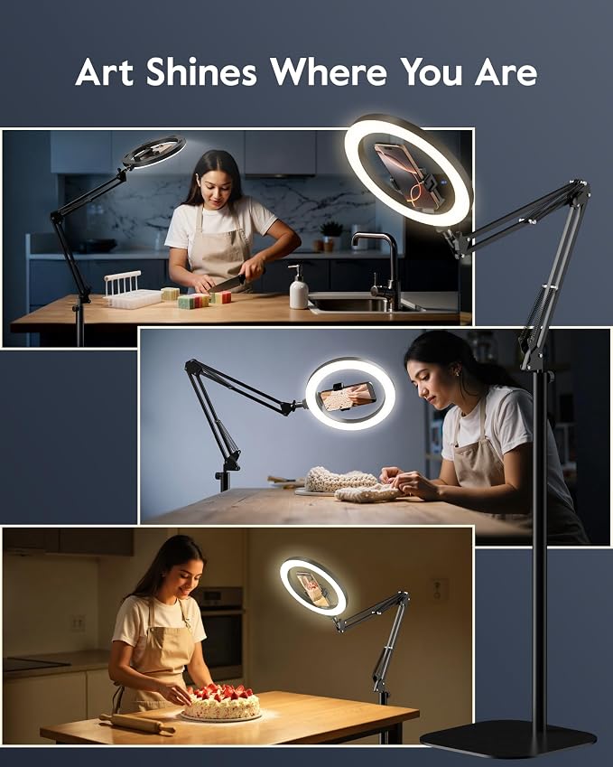 LUXSURE Ring Light Tripod for iPhone