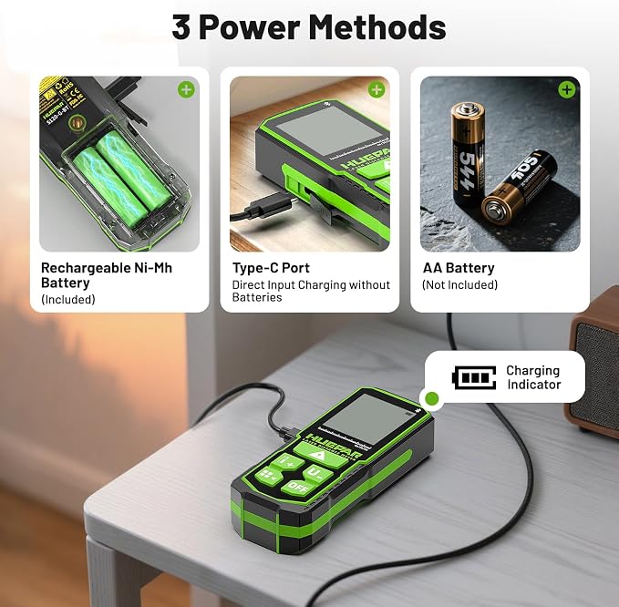 395FT Bluetooth Green Laser Measuring Tool