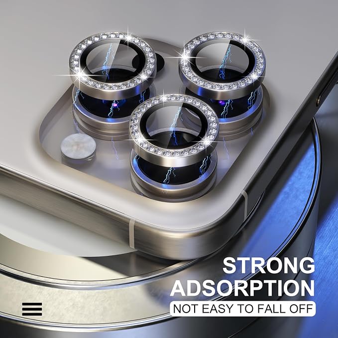 Choiche Compatible for iPhone 15 Pro/iPhone 15 Pro Max Camera Lens Protector