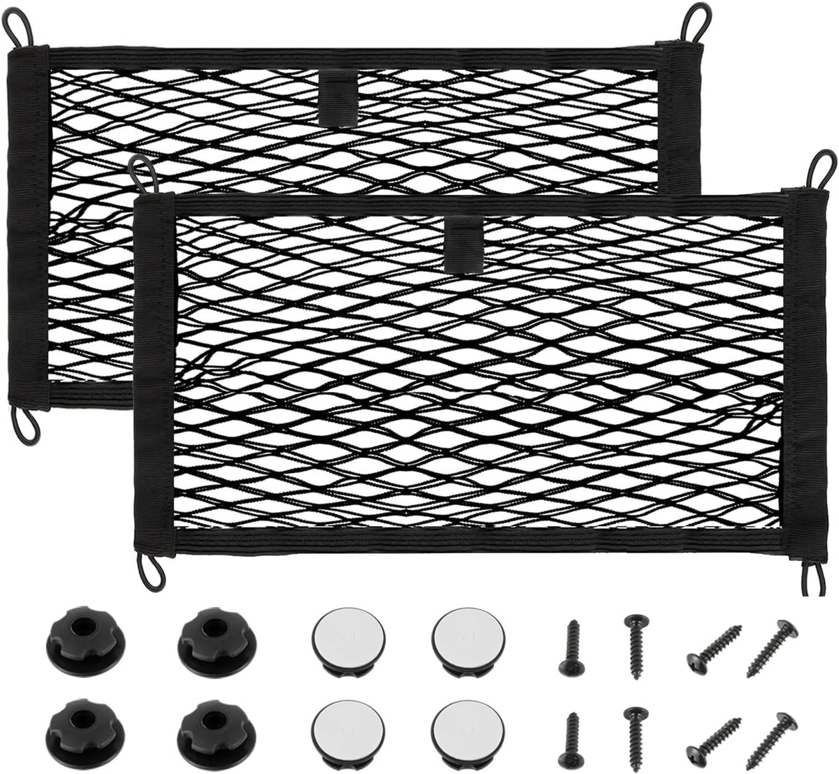 23.6 x 9.8 inch Universal Elastic Cargo Net Pocket,2 Pack