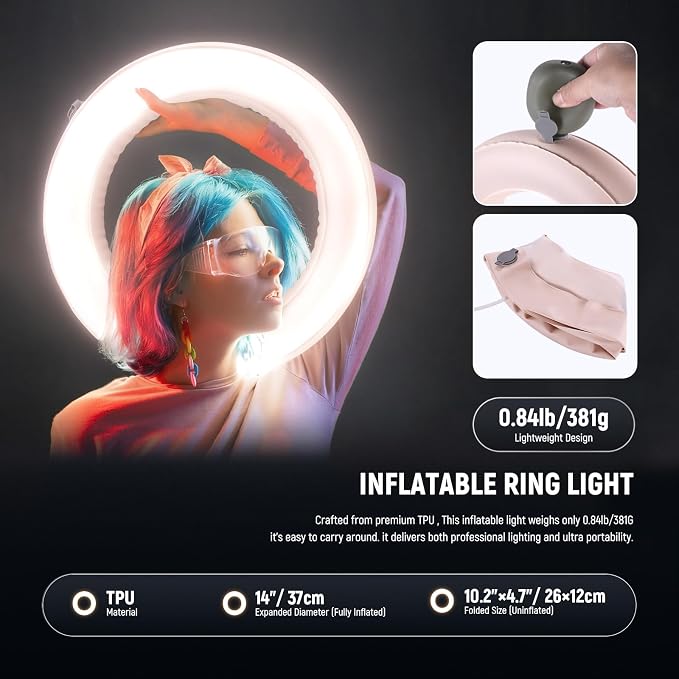 NEEWER 14" Inflatable Large Ring Light