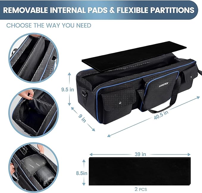 YOREPEK Tripod Carrying Case Bag 40.5", Resistant Light Stand Bag