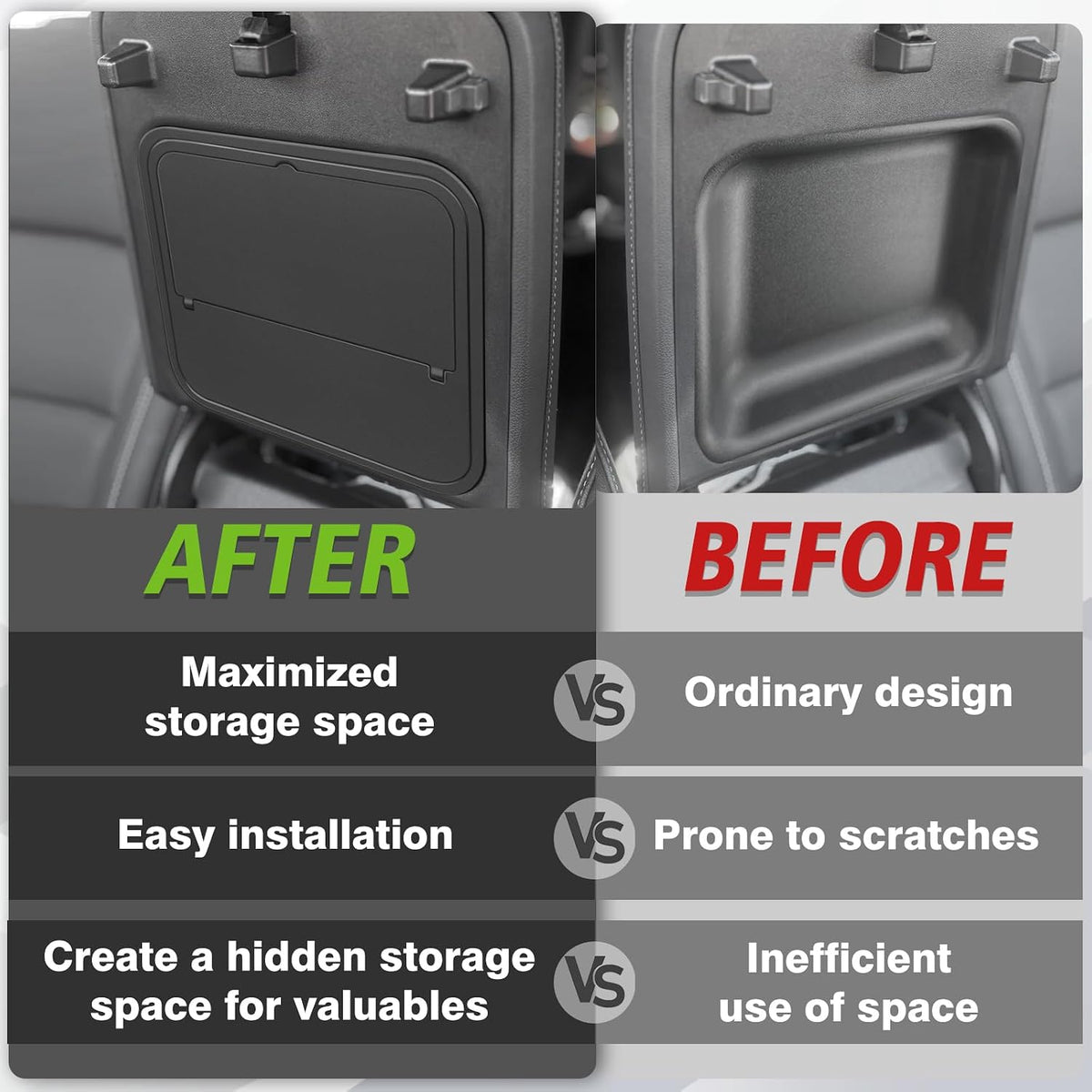 Muslogy Console Hidden Organizer for 2024-2026 Acadia/Traverse/2025+Enclave