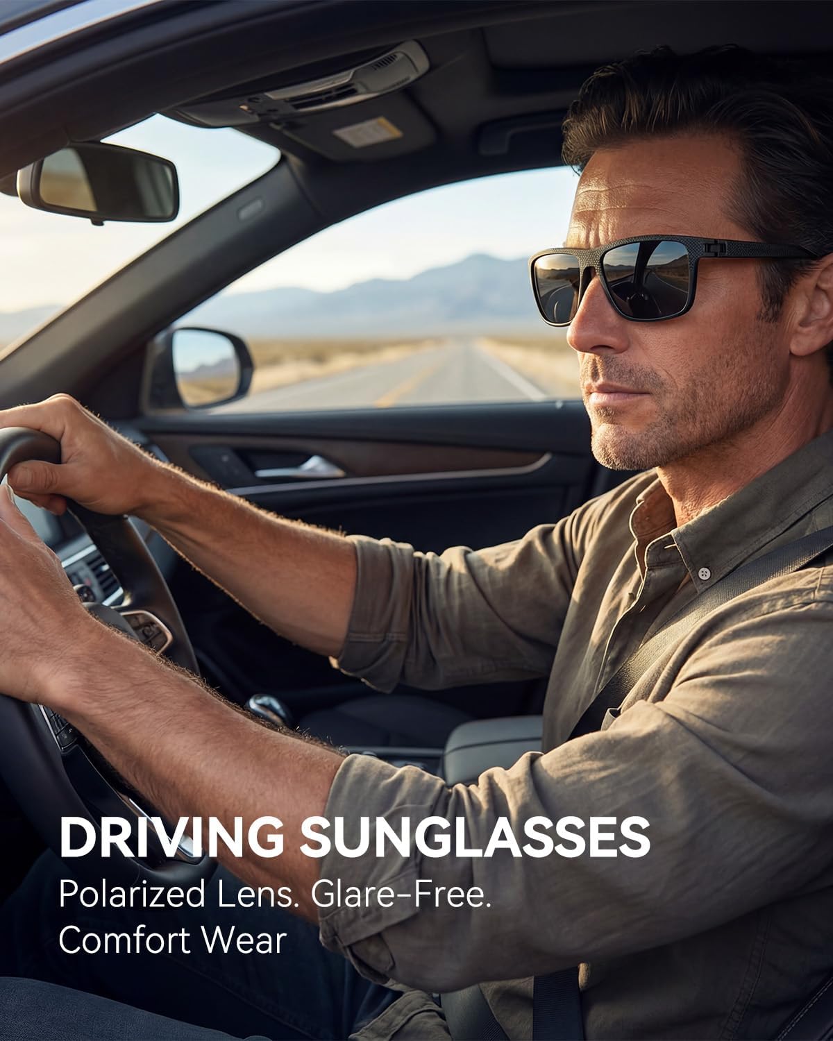 Polarized Sunglasses for Men - UV Protection & Lightweight Design | Perfect for Driving, Fishing, Golf