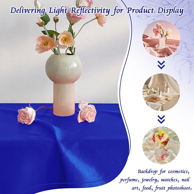 RUDONG M Satin Photography Backdrop 3.3x2.5ft