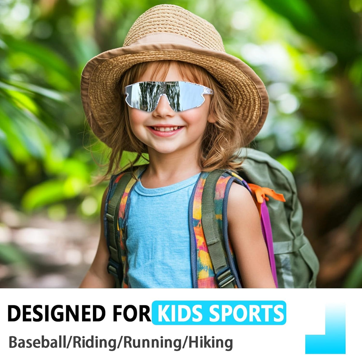 Skiennix Kids Sunglasses - UV400 Protection for Youth Baseball, Cycling & Running | 3-Pack for Ages 4-12