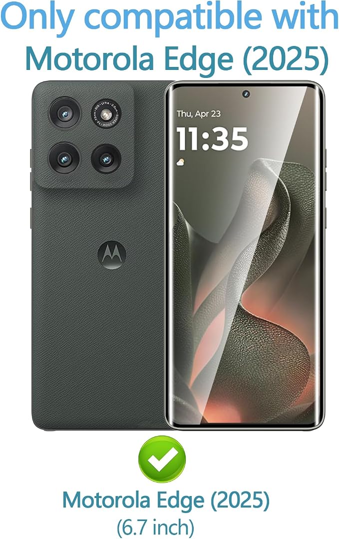 Anoowkoa 2 Pack Designed for Motorola Edge 2025 3D Screen protector + Moto Edge