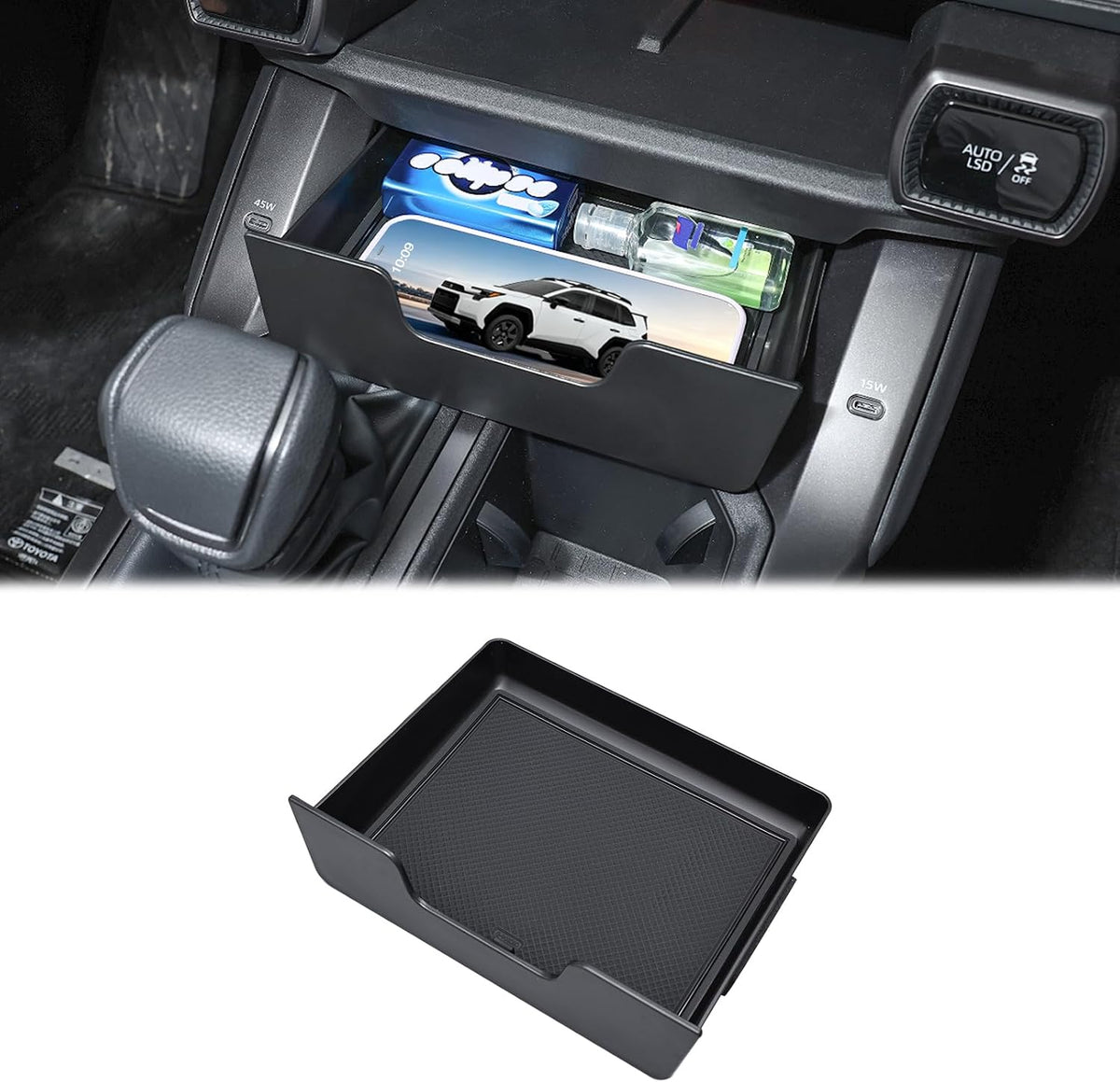 Center Console Organizer for Toyota RAV4 2026 Accessories Storage Tray