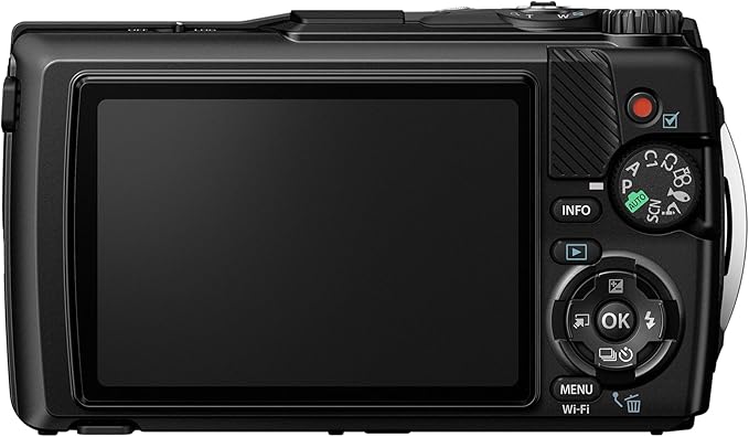 OM SYSTEM Olympus Tough TG-7 Black Underwater Camera, Waterproof, Freeze Proof