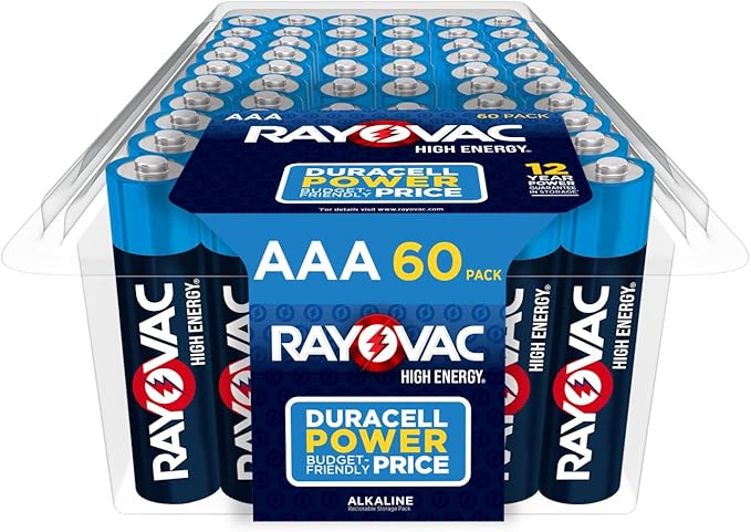 Rayovac High Energy AAA Batteries, Alkaline Triple A Batteries