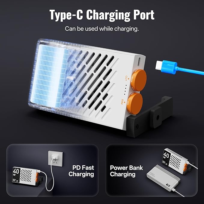 ZHIYUN FIVERAY M40 Video Light, 40W Portable Camera Light, 14000 Lux, CRI/TLCI