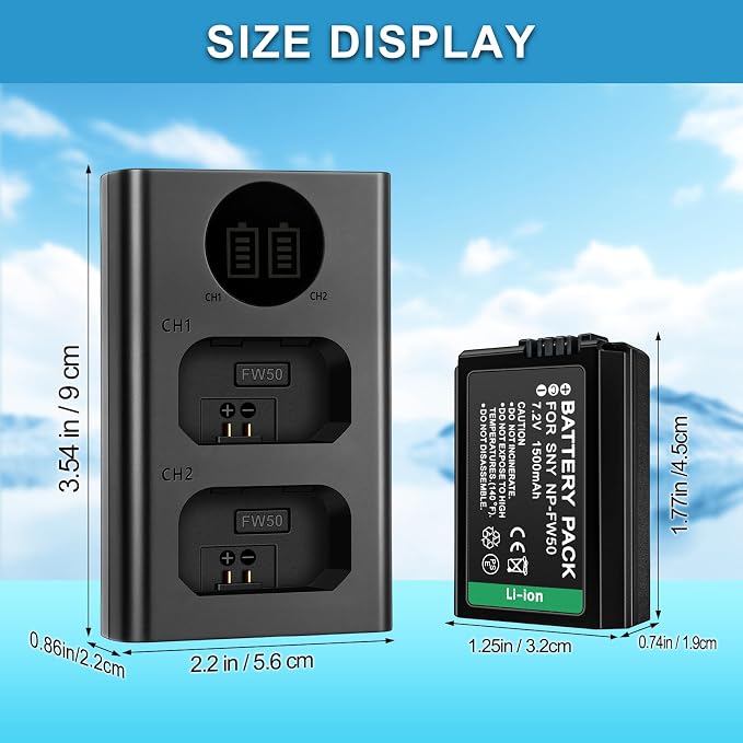 NP-FW50 1500mAh Rechargeable Lion Battery
