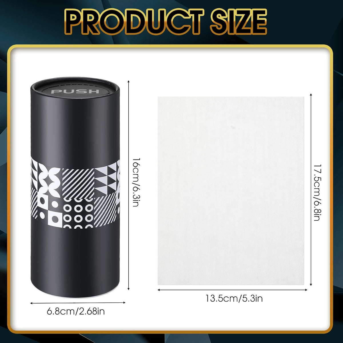 Eaasty 8 Pack Cylinder Car Tissue Holder, 3 Ply Napkin,Dot and Geometric